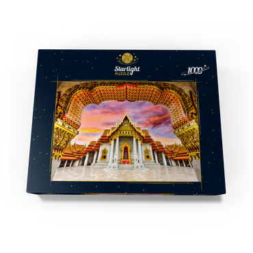 Marble temple in Bangkok, Thailand 1000 Jigsaw Puzzle box view1