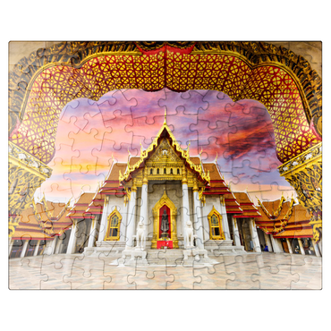 puzzleplate Marble temple in Bangkok Thailand 100 Jigsaw Puzzle