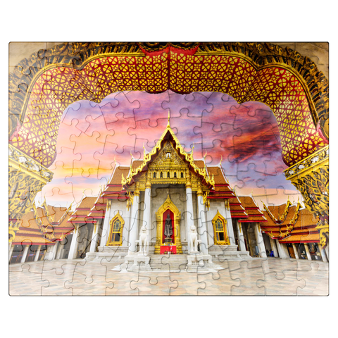 puzzleplate Marble temple in Bangkok Thailand 100 Jigsaw Puzzle