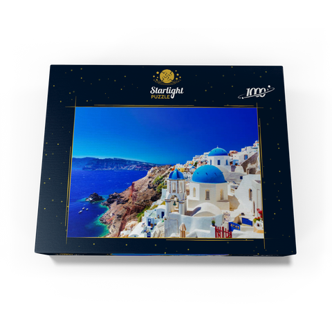 The town of Oia on the island of Santorini, Greece 1000 Jigsaw Puzzle box view1