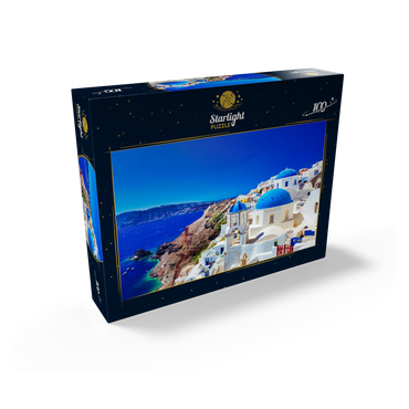 The town of Oia on the island of Santorini Greece 100 Jigsaw Puzzle box view1