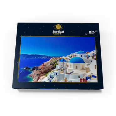 The town of Oia on the island of Santorini Greece 100 Jigsaw Puzzle box view1