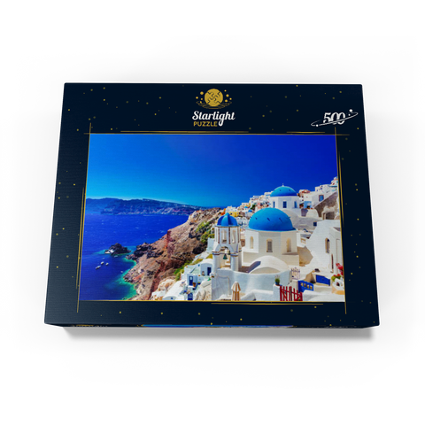 The town of Oia on the island of Santorini Greece 500 Jigsaw Puzzle box view1