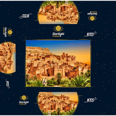 Kasbah Ait Ben Haddou, Morocco 1000 Jigsaw Puzzle box 3D Modell