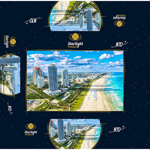 South Beach Miami Beach Florida USA 100 Jigsaw Puzzle box 3D Modell