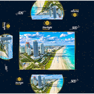 South Beach Miami Beach Florida USA 500 Jigsaw Puzzle box 3D Modell