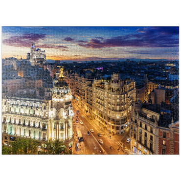 puzzleplate Madrid skyline, Spain 1000 Jigsaw Puzzle