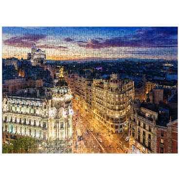 puzzleplate Madrid skyline Spain 500 Jigsaw Puzzle