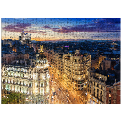 puzzleplate Madrid skyline Spain 500 Jigsaw Puzzle