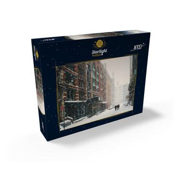 A street in New York City during a snowstorm 1000 Jigsaw Puzzle box view1