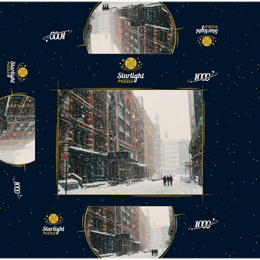 A street in New York City during a snowstorm 1000 Jigsaw Puzzle box 3D Modell