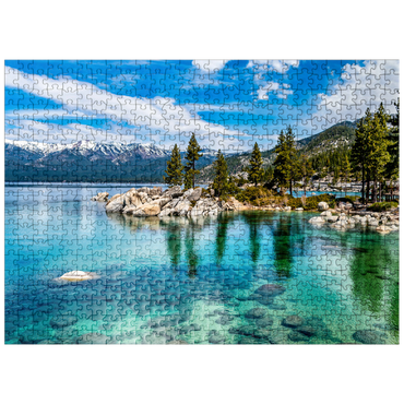 puzzleplate The beautiful crystal clear waters of Lake Tahoe 500 Jigsaw Puzzle