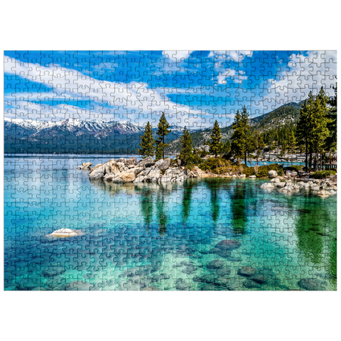 puzzleplate The beautiful crystal clear waters of Lake Tahoe 500 Jigsaw Puzzle
