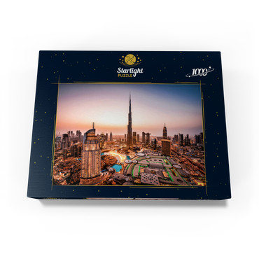 Dubai skyline by night 1000 Jigsaw Puzzle box view1