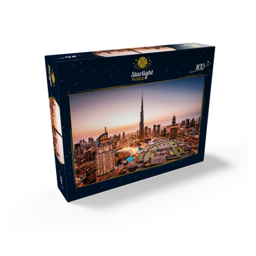 Dubai skyline by night 100 Jigsaw Puzzle box view1