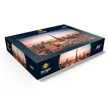 Dubai skyline by night 500 Jigsaw Puzzle box view1