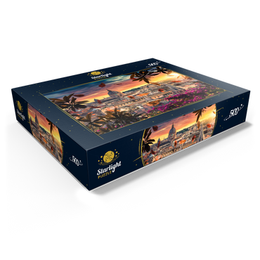 Beautiful sunset over the city of Rome in the evening 500 Jigsaw Puzzle box view1