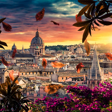 Beautiful sunset over the city of Rome in the evening 500 Jigsaw Puzzle 3D Modell