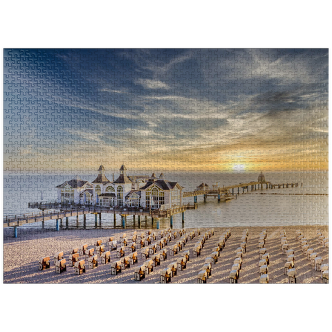 puzzleplate Sellin pier, Rügen island in Germany 1000 Jigsaw Puzzle