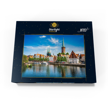 Lübeck with the famous Marienkirche, Schleswig-Holstein, Germany 1000 Jigsaw Puzzle box view1