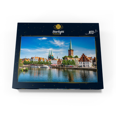 Lübeck with the famous Marienkirche Schleswig-Holstein Germany 100 Jigsaw Puzzle box view1