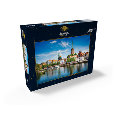 Lübeck with the famous Marienkirche Schleswig-Holstein Germany 500 Jigsaw Puzzle box view1