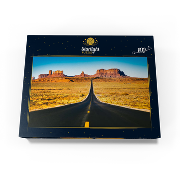 U.S. Route 163 which passes through the famous Monument Valley Utah USA 100 Jigsaw Puzzle box view1