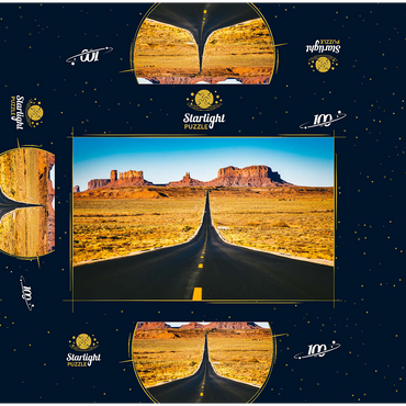 U.S. Route 163 which passes through the famous Monument Valley Utah USA 100 Jigsaw Puzzle box 3D Modell