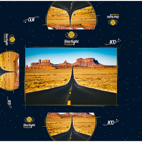 U.S. Route 163 which passes through the famous Monument Valley Utah USA 100 Jigsaw Puzzle box 3D Modell