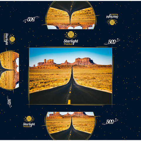 U.S. Route 163 which passes through the famous Monument Valley Utah USA 500 Jigsaw Puzzle box 3D Modell