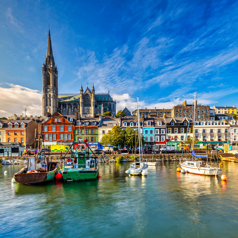 Impression of St. Colman's Cathedral in Cobh near Cork, Ireland 1000 Jigsaw Puzzle 3D Modell