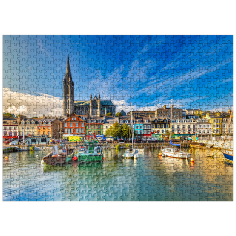 puzzleplate Impression of St. Colmans Cathedral in Cobh near Cork Ireland 500 Jigsaw Puzzle