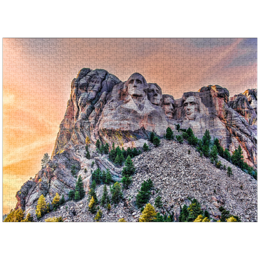 puzzleplate Mount Rushmore National Memorial, Black Hills Region South Dakota, USA 1000 Jigsaw Puzzle