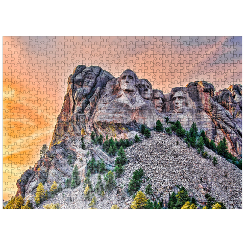 puzzleplate Mount Rushmore National Memorial Black Hills Region South Dakota USA 500 Jigsaw Puzzle