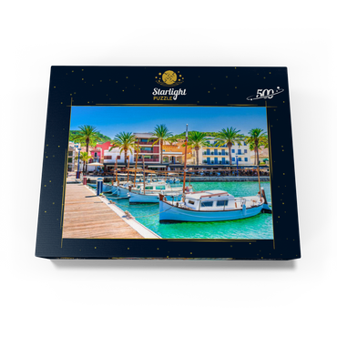 Boats at the pier of Port de Andratx Mallorca Spain 500 Jigsaw Puzzle box view1