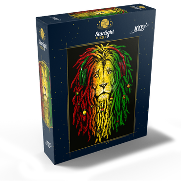 Rasta lion 1000 Jigsaw Puzzle box view1