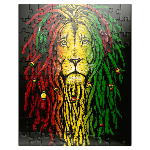 puzzleplate Rasta lion 100 Jigsaw Puzzle