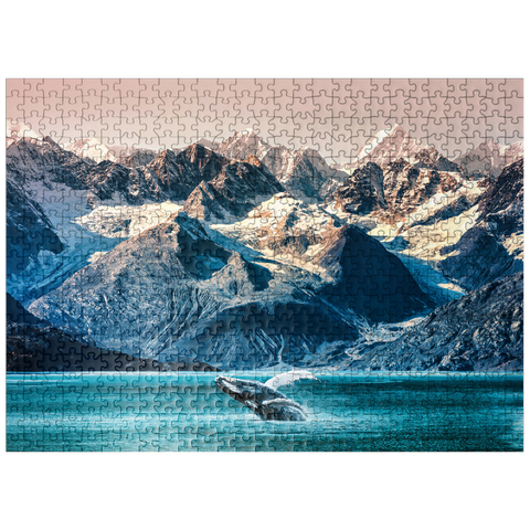 puzzleplate Alaska whales 500 Jigsaw Puzzle