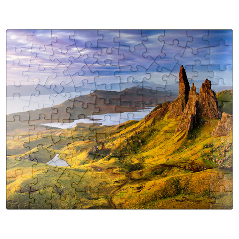 puzzleplate Old Man of Storr Sunrise Isle of Skye Scotland 100 Jigsaw Puzzle