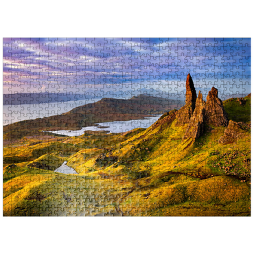puzzleplate Old Man of Storr Sunrise Isle of Skye Scotland 500 Jigsaw Puzzle