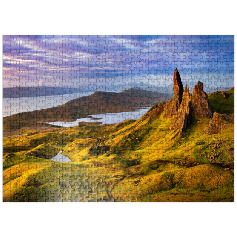 puzzleplate Old Man of Storr Sunrise Isle of Skye Scotland 500 Jigsaw Puzzle