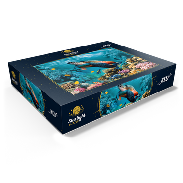 Underwater world with turtle and corals 1000 Jigsaw Puzzle box view1