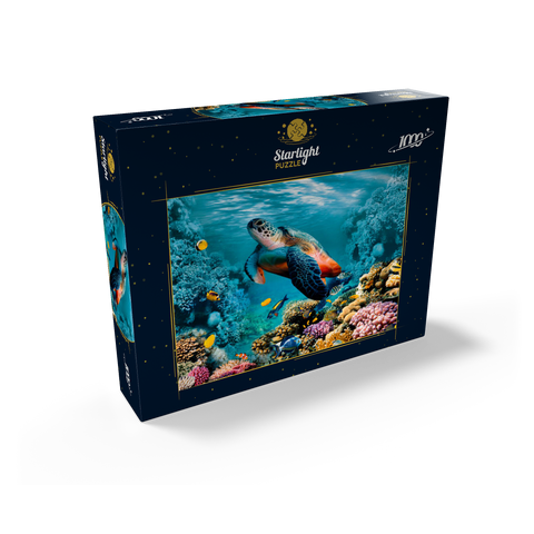 Underwater world with turtle and corals 1000 Jigsaw Puzzle box view1