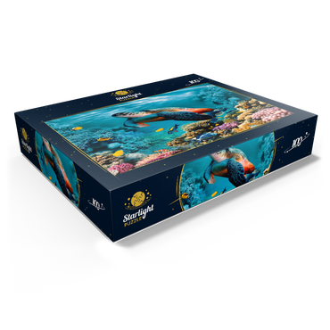 Underwater world with turtle and corals 100 Jigsaw Puzzle box view1