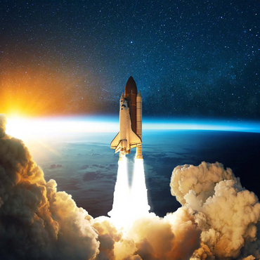 Space shuttle launches into space 100 Jigsaw Puzzle 3D Modell