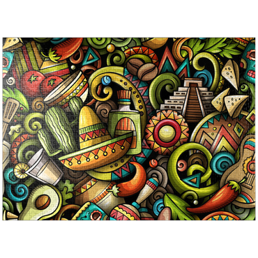 puzzleplate Mexico doodles 1000 Jigsaw Puzzle