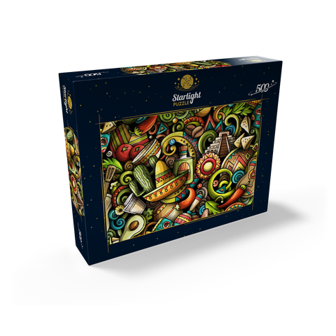 Mexico doodles 500 Jigsaw Puzzle box view1