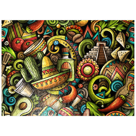 puzzleplate Mexico doodles 500 Jigsaw Puzzle