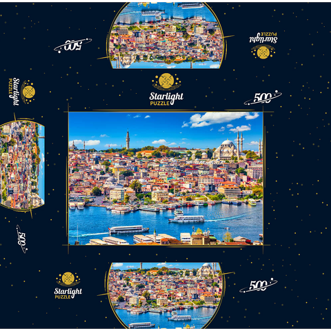 Golden Horn Istanbul 500 Jigsaw Puzzle box 3D Modell