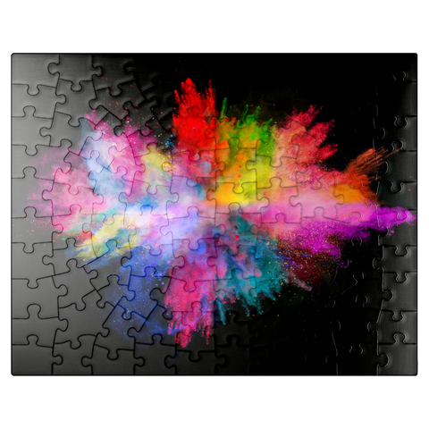 puzzleplate Powder color explosion against black background 100 Jigsaw Puzzle